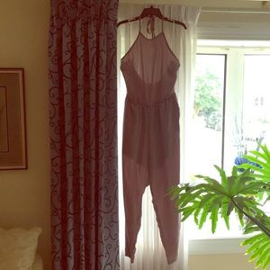 Long pant romper/halter
